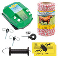 Electric fence basic package 250 m, 3.2 Joule, for domestic animals - MAYONAL STORE