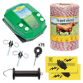 Electric fence basic package 500 m, 3.2 Joules, for domestic animals - MAYONAL STORE