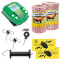 Electric fence basic package 750 m, 3.2 Joule, for domestic animals - MAYONAL STORE
