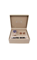Men's Set – 3 Pieces: Watch, Cufflinks & Metallic Pen, Rose Gold Box - MAYONAL STORE
