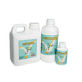 ASCACID 10% veterinarian product bottles for treating gastrointestinal nematodes in cattle, available in 100 ml and 1 liter sizes.