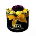 Soap Rose & Ferrero Rocher - Black Velvet Box (Purple Burgundy)