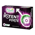 Packaging of Naturalis Potent Forte dietary supplement featuring 4 tablets for men's potency and prostate health.